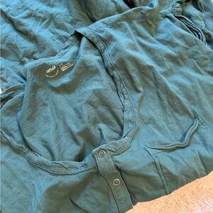 aerie Olive Green Scoop Neck Tee